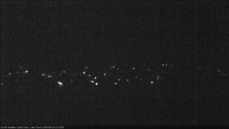 Lake Travis webcam, August 30, 2018 9:20 PM CT