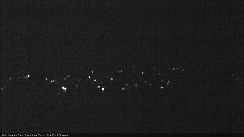 Lake Travis webcam, August 30, 2018 9:50 PM CT
