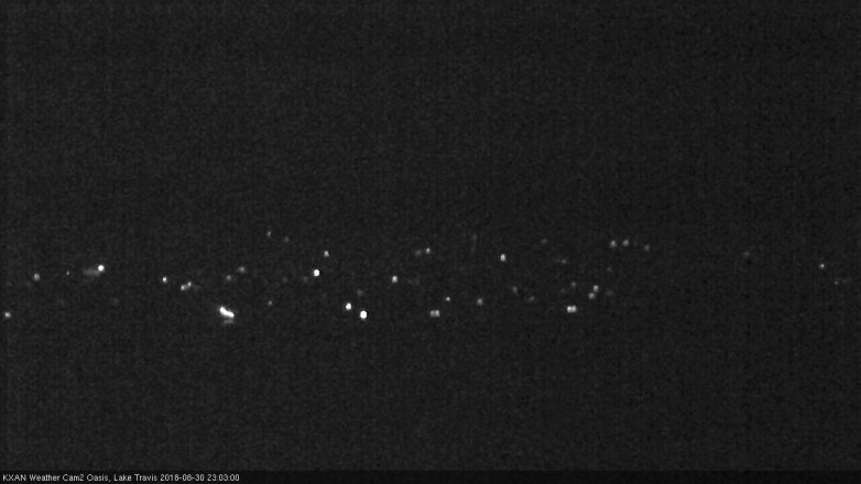 Lake Travis webcam, August 30, 2018 10:05 PM CT