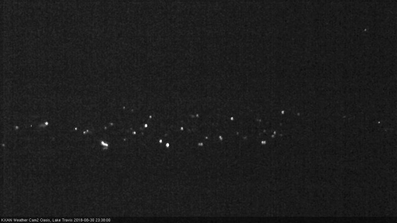 Lake Travis webcam, August 30, 2018 10:40 PM CT