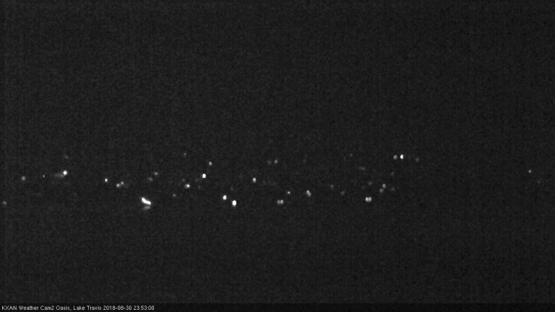 Lake Travis webcam, August 30, 2018 10:55 PM CT