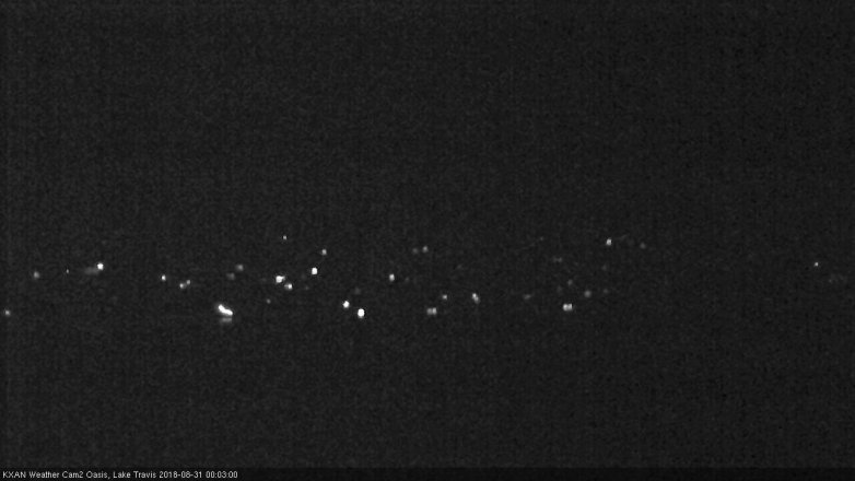 Lake Travis webcam, August 30, 2018 11:05 PM CT