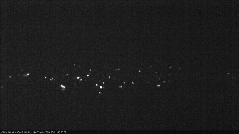 Lake Travis webcam, August 30, 2018 11:10 PM CT
