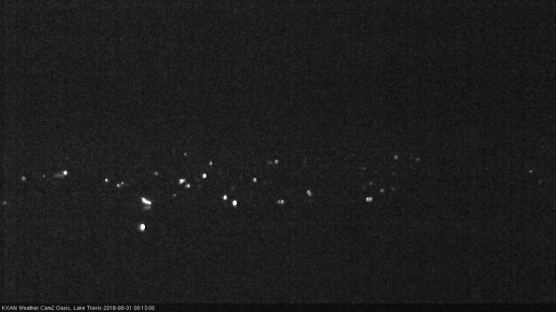 Lake Travis webcam, August 30, 2018 11:15 PM CT