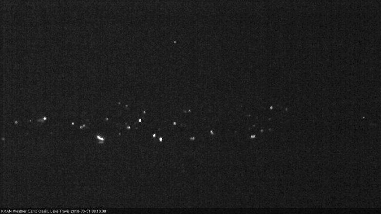 Lake Travis webcam, August 30, 2018 11:20 PM CT