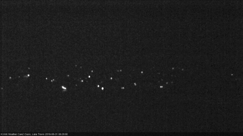Lake Travis webcam, August 30, 2018 11:30 PM CT