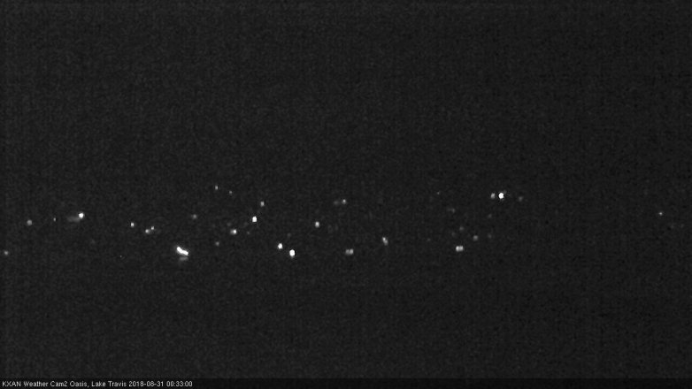 Lake Travis webcam, August 30, 2018 11:35 PM CT