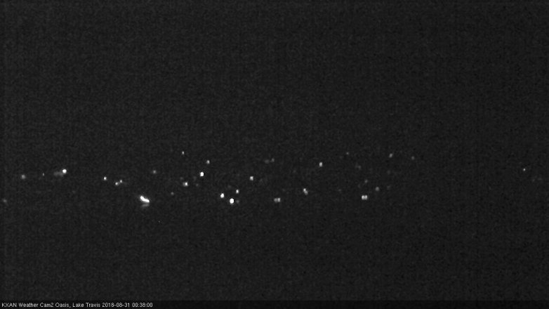 Lake Travis webcam, August 30, 2018 11:40 PM CT
