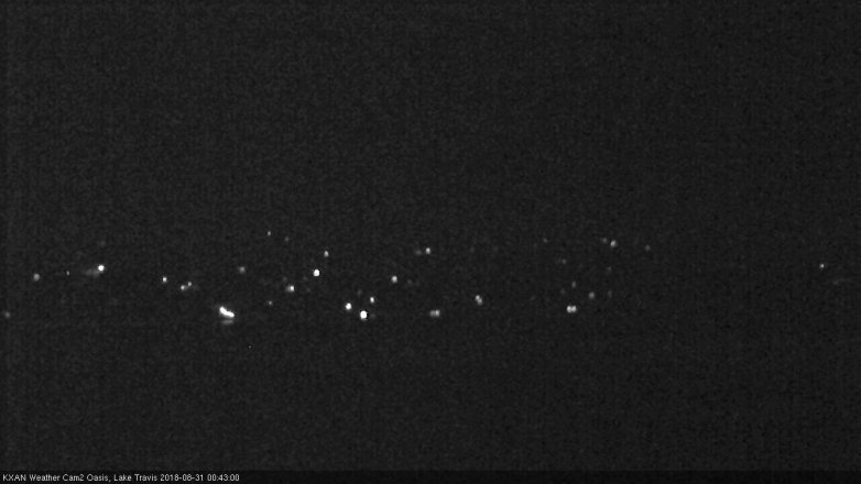 Lake Travis webcam, August 30, 2018 11:45 PM CT