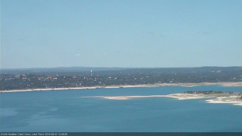 Lake Travis webcam, August 31, 2018 11:50 AM CT