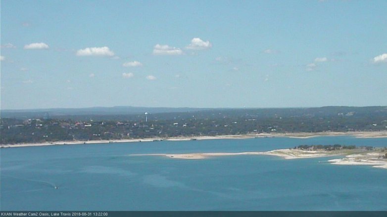 Lake Travis webcam, August 31, 2018 12:25 PM CT