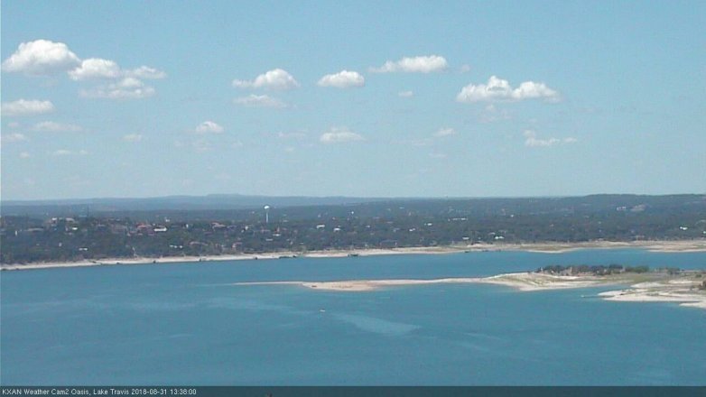 Lake Travis webcam, August 31, 2018 12:40 PM CT