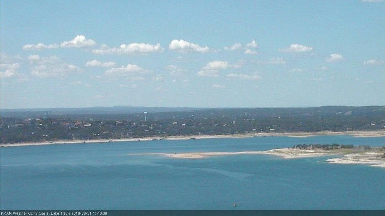 Lake Travis webcam, August 31, 2018 12:50 PM CT