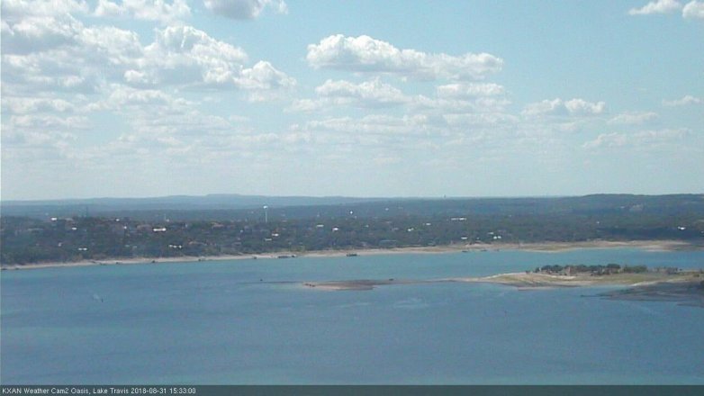 Lake Travis webcam, August 31, 2018 2:35 PM CT