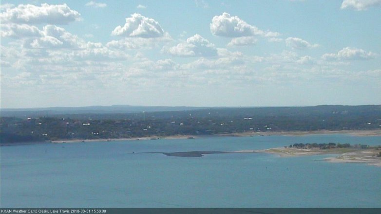 Lake Travis webcam, August 31, 2018 3:00 PM CT