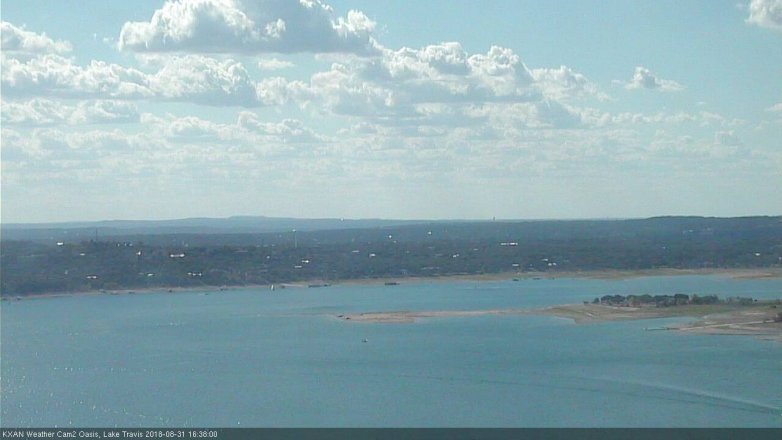 Lake Travis webcam, August 31, 2018 3:40 PM CT