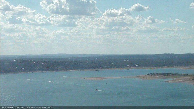 Lake Travis webcam, August 31, 2018 3:45 PM CT