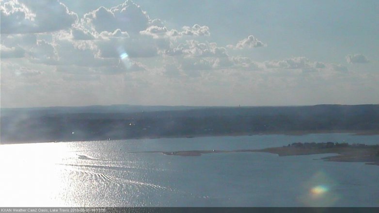 Lake Travis webcam, August 31, 2018 5:15 PM CT