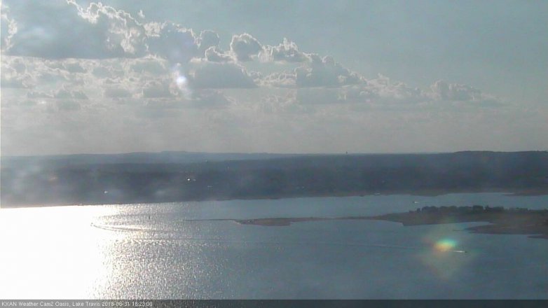 Lake Travis webcam, August 31, 2018 5:25 PM CT