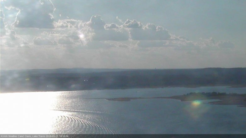 Lake Travis webcam, August 31, 2018 5:30 PM CT