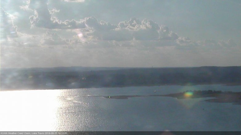 Lake Travis webcam, August 31, 2018 5:35 PM CT