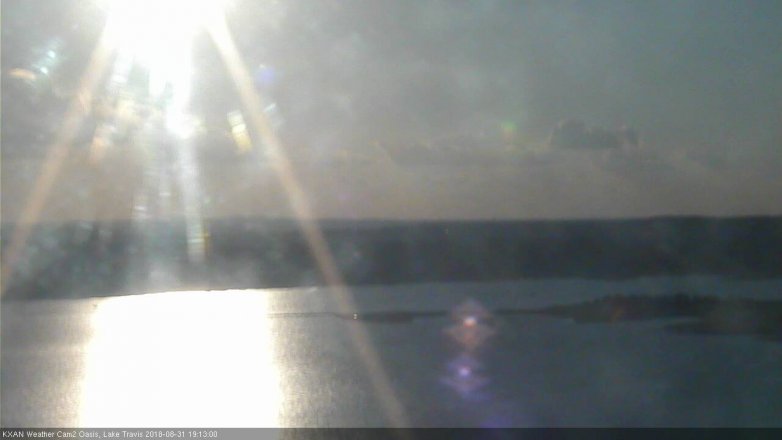 Lake Travis webcam, August 31, 2018 6:15 PM CT