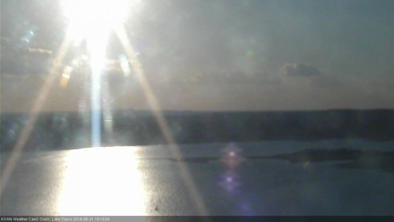 Lake Travis webcam, August 31, 2018 6:20 PM CT