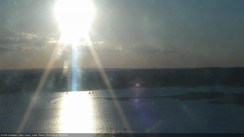 Lake Travis webcam, August 31, 2018 6:30 PM CT