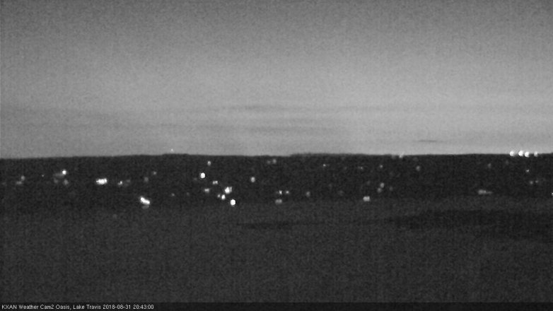 Lake Travis webcam, August 31, 2018 7:45 PM CT
