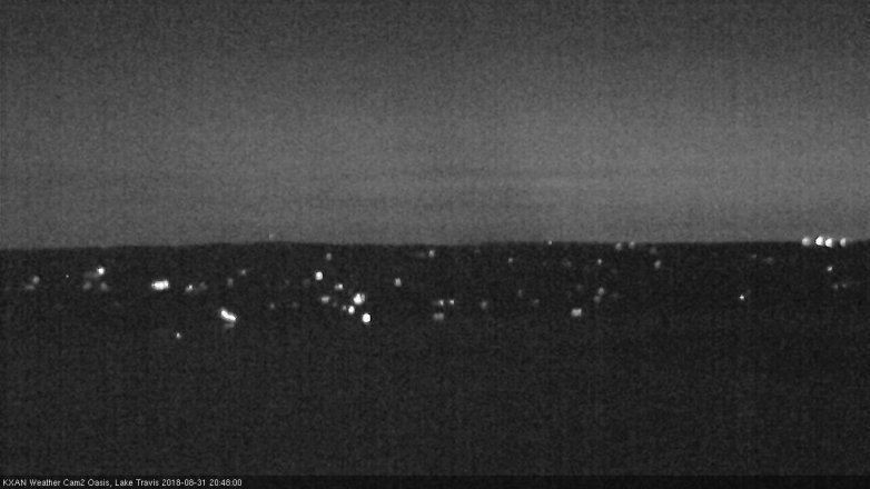 Lake Travis webcam, August 31, 2018 7:50 PM CT