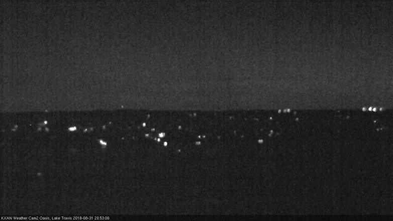 Lake Travis webcam, August 31, 2018 7:55 PM CT
