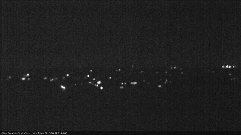 Lake Travis webcam, August 31, 2018 8:05 PM CT