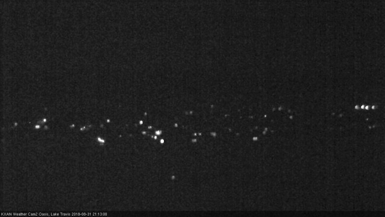 Lake Travis webcam, August 31, 2018 8:15 PM CT