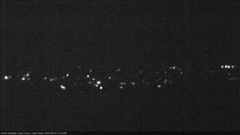 Lake Travis webcam, August 31, 2018 8:25 PM CT