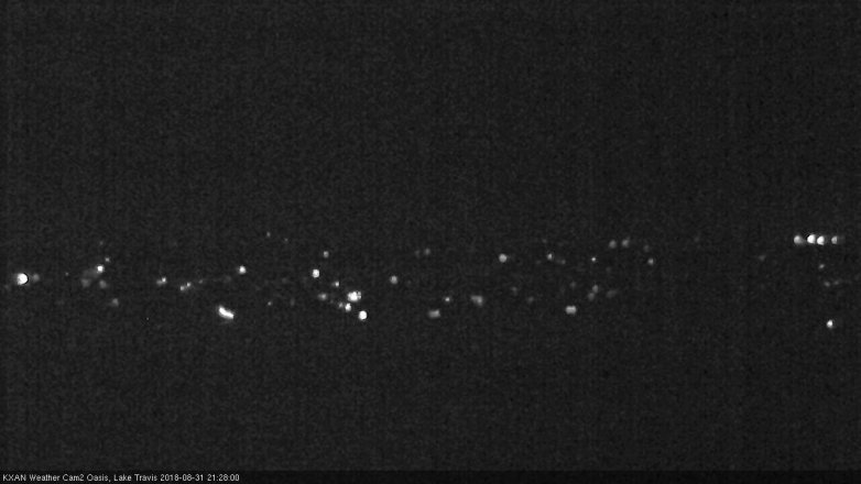 Lake Travis webcam, August 31, 2018 8:30 PM CT