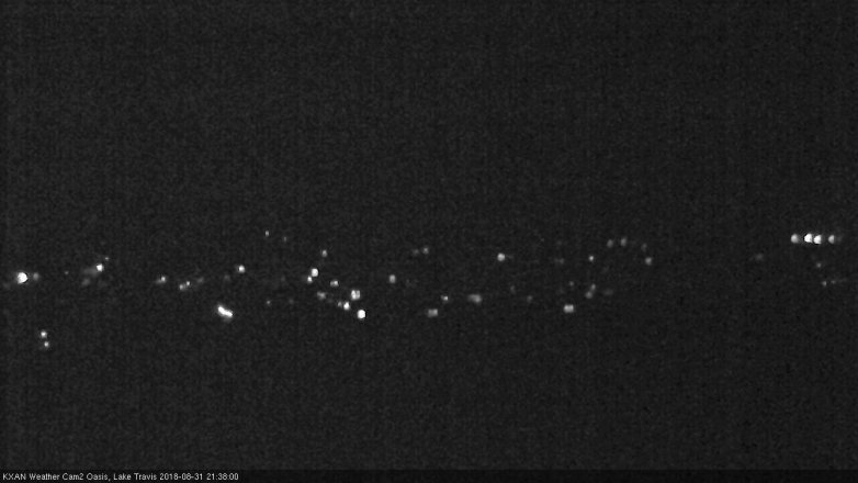 Lake Travis webcam, August 31, 2018 8:40 PM CT