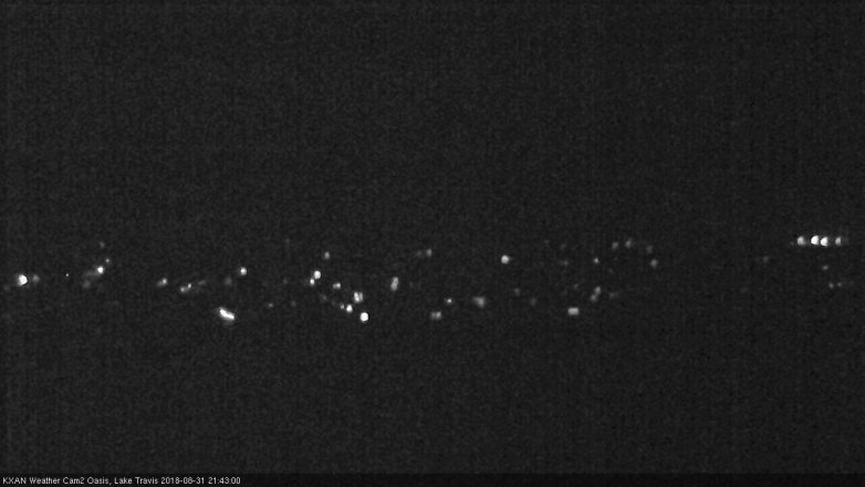 Lake Travis webcam, August 31, 2018 8:45 PM CT