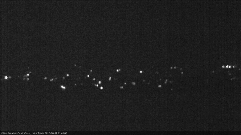 Lake Travis webcam, August 31, 2018 8:50 PM CT