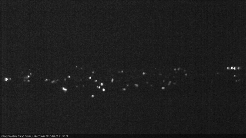 Lake Travis webcam, August 31, 2018 9:00 PM CT