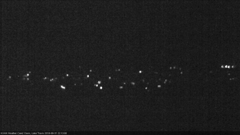 Lake Travis webcam, August 31, 2018 9:15 PM CT