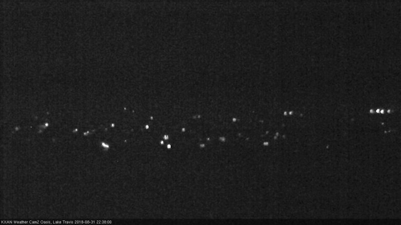 Lake Travis webcam, August 31, 2018 9:40 PM CT