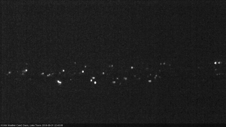 Lake Travis webcam, August 31, 2018 9:45 PM CT