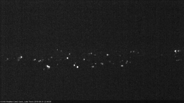 Lake Travis webcam, August 31, 2018 9:50 PM CT