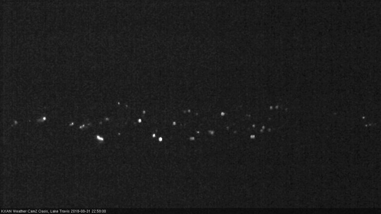 Lake Travis webcam, August 31, 2018 10:00 PM CT
