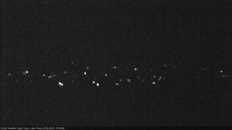 Lake Travis webcam, August 31, 2018 10:10 PM CT