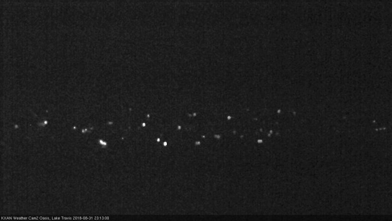 Lake Travis webcam, August 31, 2018 10:15 PM CT