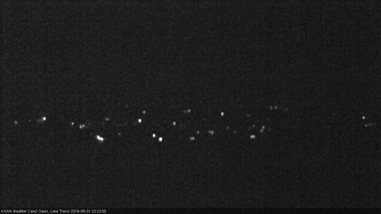 Lake Travis webcam, August 31, 2018 10:25 PM CT
