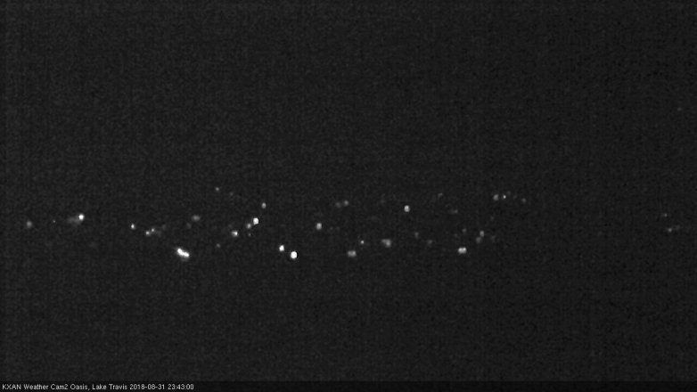Lake Travis webcam, August 31, 2018 10:45 PM CT