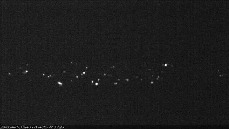 Lake Travis webcam, August 31, 2018 10:55 PM CT