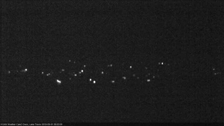Lake Travis webcam, August 31, 2018 11:05 PM CT